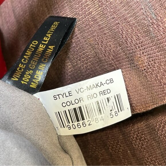 Vince Camuto Rio Red Leather MAKA Crossbody Bag VC-MAKA-CB Purse - Picture 10 of 16